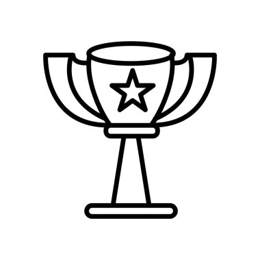 Kupası simge vektör izole beyaz arka plan, Kupası işareti, çizgi veya