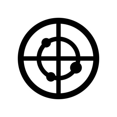 Radar simge vektör izole beyaz arka plan, Radar işareti, nav