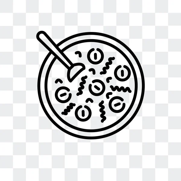 Schnee Pilz Suppe Vektor Symbol isoliert auf transparentem Hintergrund, Schnee Pilz Suppe Logo-Design — Stockvektor