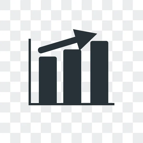 Winst vector pictogram geïsoleerd op transparante achtergrond, winst — Stockvector