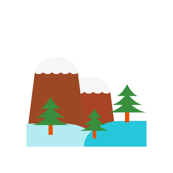 Icono de paisaje vector aislado sobre fondo blanco, Paisaje si — Archivo Imágenes Vectoriales