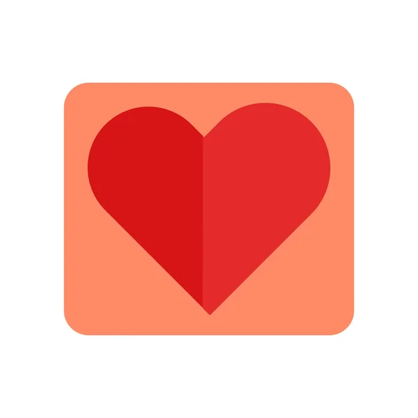 Corazón icono vector aislado sobre fondo blanco, Signo del corazón, ins — Vector de stock
