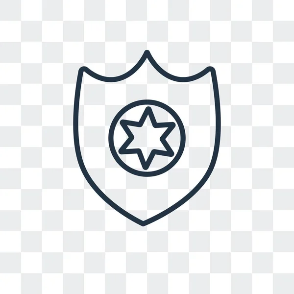 シールド ロゴ デザイン、透明な背景に分離シールド ベクトル アイコン — ストックベクタ