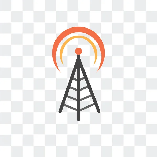 Icono vectorial Wifi aislado sobre fondo transparente, logotipo Wifi d — Vector de stock