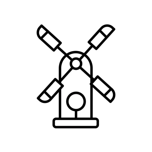 Pictogram vector geïsoleerd op een witte achtergrond, windmolens si windmolens — Stockvector