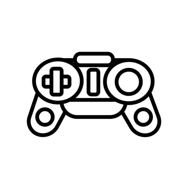 Gamepad icona vettoriale isolato su sfondo bianco, segno Gamepad  , — Vettoriale Stock