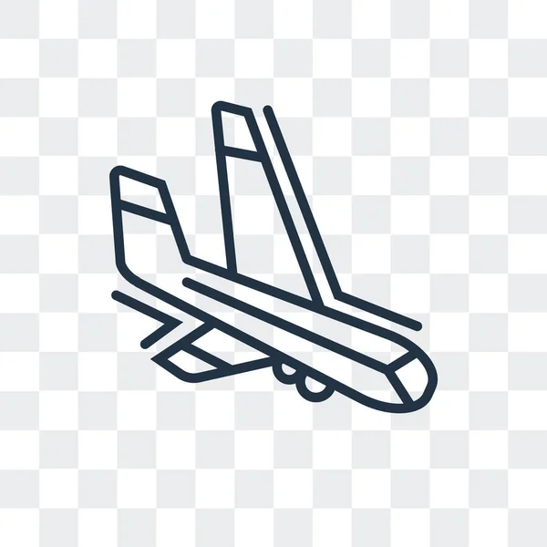 Ankunft Vektor-Symbol isoliert auf transparentem Hintergrund, Ankunft Logo-Design — Stockvektor