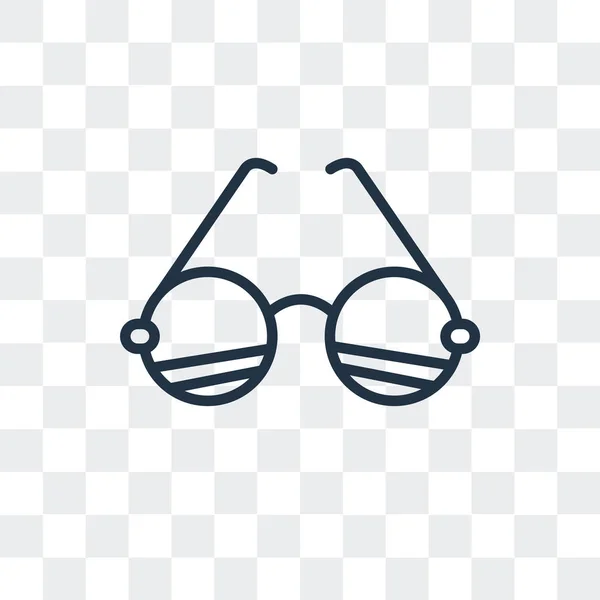 Napszemüveg vector icon elszigetelt átlátszó háttér, napszemüveg logo tervezés — Stock Vector