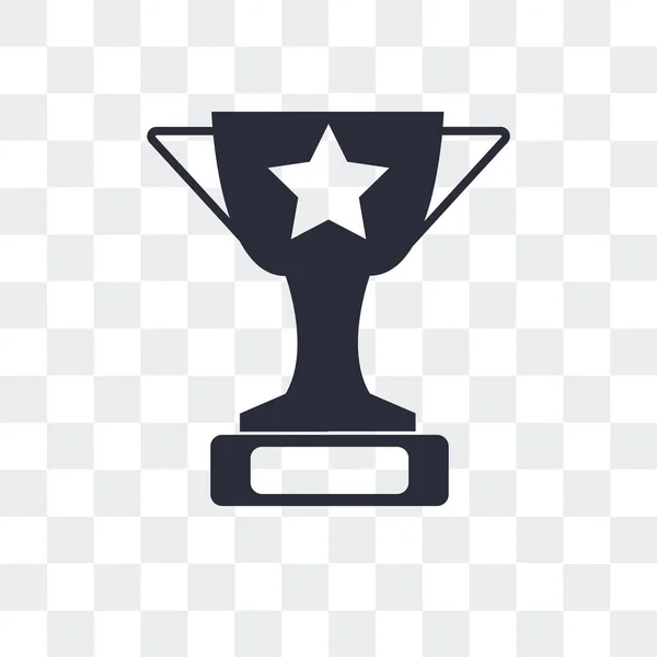 Icona vettoriale trofeo isolata su sfondo trasparente, Trofeo lo — Vettoriale Stock