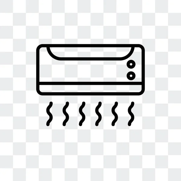 Klimaanlage Vektorsymbol isoliert auf transparentem Hintergrund, Logo-Design der Klimaanlage — Stockvektor
