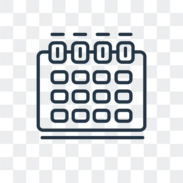 Vector datumpictogram geïsoleerd op transparante achtergrond, datum logo ontwerp — Stockvector