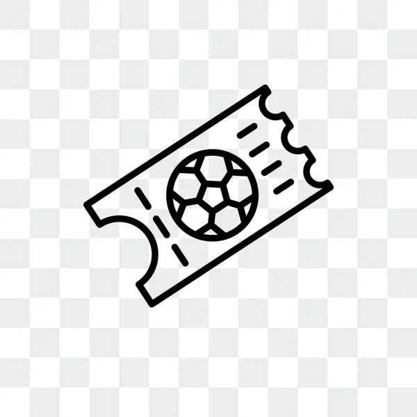 Icône vectorielle des billets isolée sur fond transparent, Conception du logo des billets — Image vectorielle