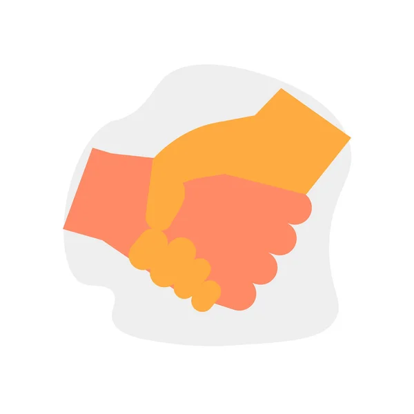 Handshake icon vector isolated on white background, Handshake si — Stock Vector