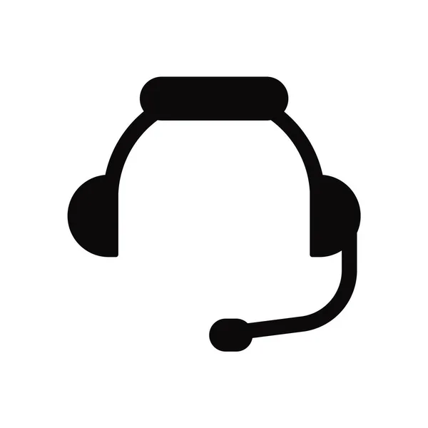 Headset-Icon-Vektor isoliert auf weißem Hintergrund, Headset-Zeichen , — Stockvektor