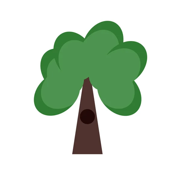 Baum-Symbol-Vektor isoliert auf weißem Hintergrund, Baum-Zeichen, Natur — Stockvektor