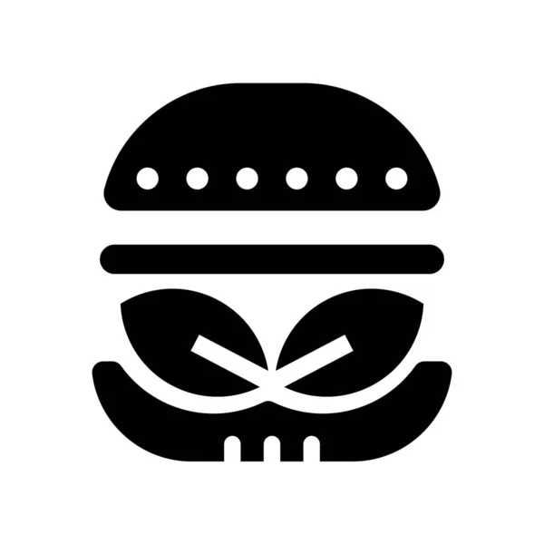 Hamburger icône vecteur isolé sur fond blanc, Hamburger si — Image vectorielle