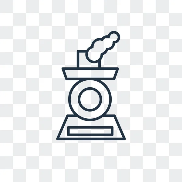 Lokomotiva vektorové ikony izolované na průhledné pozadí, lokomotiva logo design — Stockový vektor