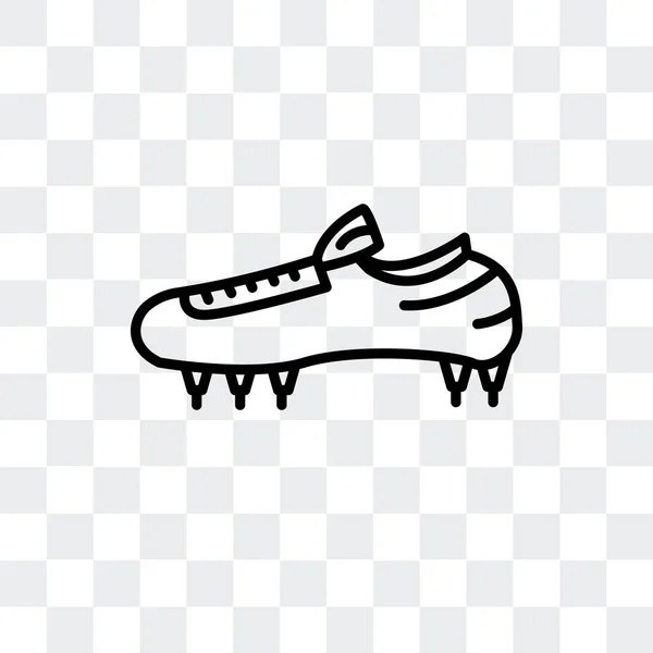 Футбольне взуття Векторний значок ізольовано на прозорому фоні, Дизайн логотипу взуття — стоковий вектор