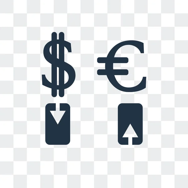 Exchange vektor-ikonen isolerad på transparent bakgrund, Exchange Logotypdesign — Stock vektor
