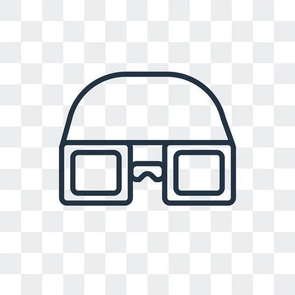 Gafas vector icono aislado sobre fondo transparente, Gafas logo diseño — Vector de stock