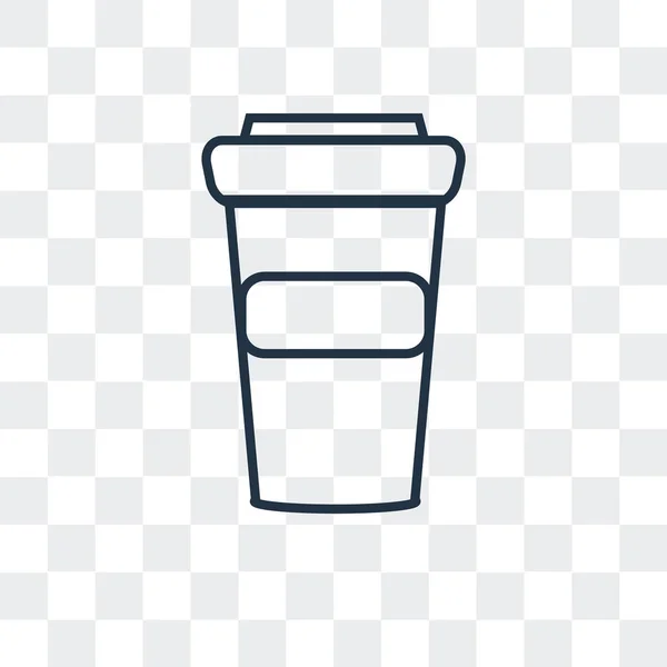 Drink-Vektor-Symbol auf transparentem Hintergrund, Drink-Logo-Design — Stockvektor