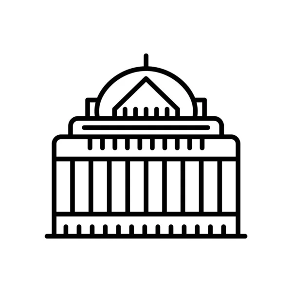 National Mall icon vector isolato su sfondo bianco, National — Vettoriale Stock