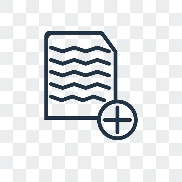 Rechnungsvektorsymbol isoliert auf transparentem Hintergrund, Design des Rechnungslogos — Stockvektor