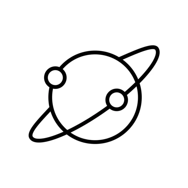 Saturn icon Vektor isoliert auf weißem Hintergrund, saturn Zeichen — Stockvektor