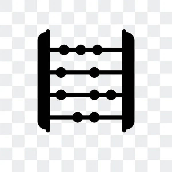 Abacus vector icono aislado sobre fondo transparente, Abacus lo — Archivo Imágenes Vectoriales