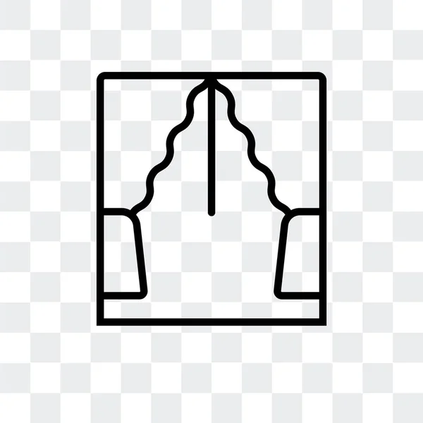 Okno wektor ikona na białym tle na przezroczystym tle, projektowanie logo okno — Wektor stockowy