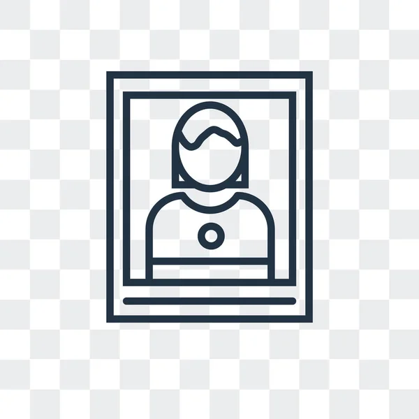 Ícone de vetor de imagem isolado em fundo transparente, design de logotipo de imagem — Vetor de Stock