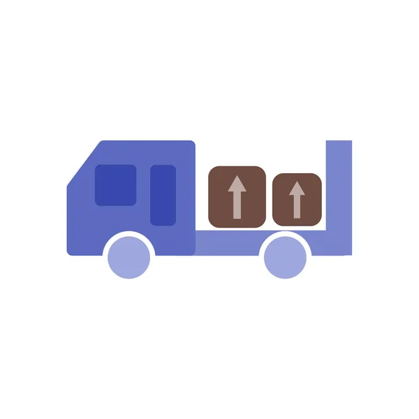 Levering vrachtwagen pictogram vector geïsoleerd op een witte achtergrond, Deliver — Stockvector