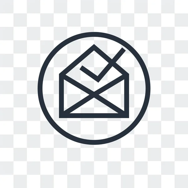 Datei-Posteingangsvektorsymbol isoliert auf transparentem Hintergrund, Datei — Stockvektor