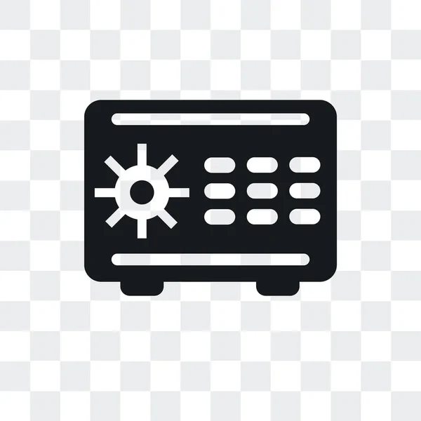 Icône vectorielle Safebox isolée sur fond transparent, Safebox — Image vectorielle