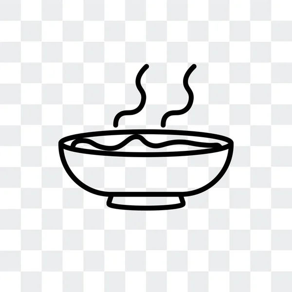 Maträtt vektor ikonen isolerad på transparent bakgrund, maträtt Logotypdesign — Stock vektor