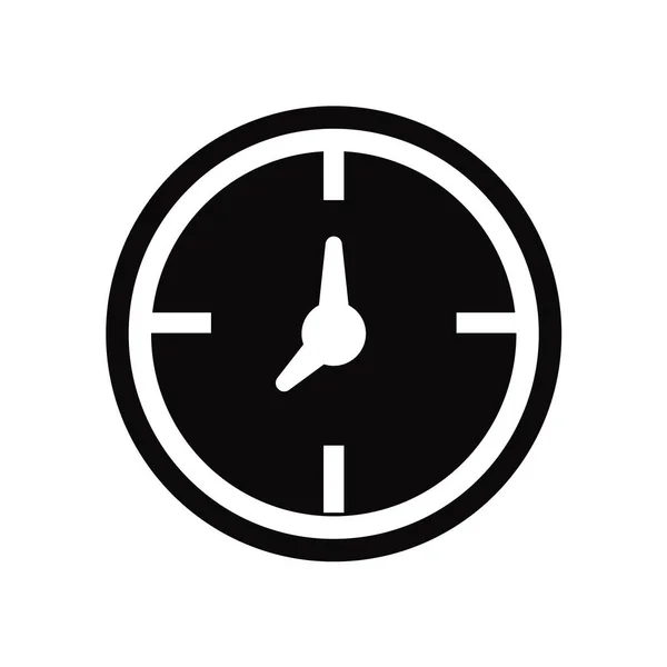 Vetor de ícone de relógio isolado no fundo branco, sinal de relógio, bla — Vetor de Stock