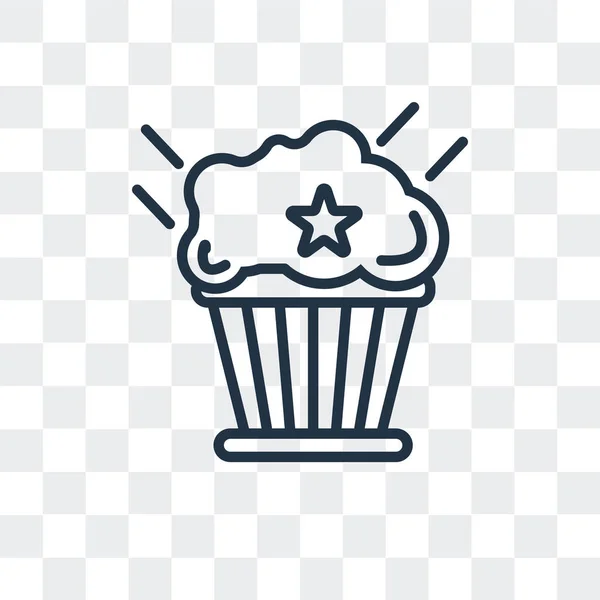 Εικονίδιο του φορέα muffin απομονώνονται σε διαφανές φόντο, Σχεδιασμός λογοτύπου Muffin — Διανυσματικό Αρχείο