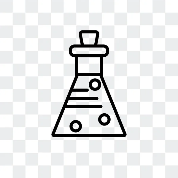 Icono de vector químico aislado sobre fondo transparente, diseño del logotipo químico — Vector de stock