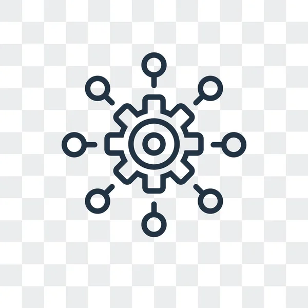 Icono de vector de estrategia aislado sobre fondo transparente, diseño del logotipo de estrategia — Vector de stock