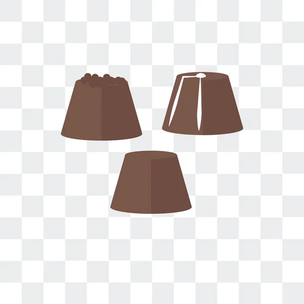 Schokoladenvektorsymbol isoliert auf transparentem Hintergrund, Schokolade — Stockvektor