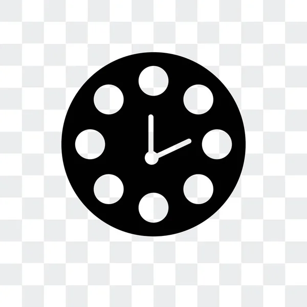 Ícone do vetor do relógio isolado no fundo transparente, logotipo do relógio —  Vetores de Stock