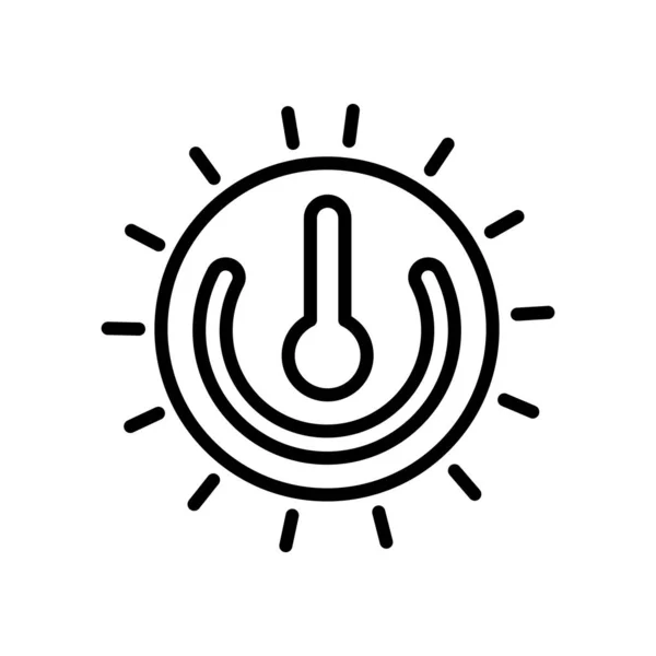 Power-Icon-Vektor isoliert auf weißem Hintergrund, Power-Zeichen, lin — Stockvektor