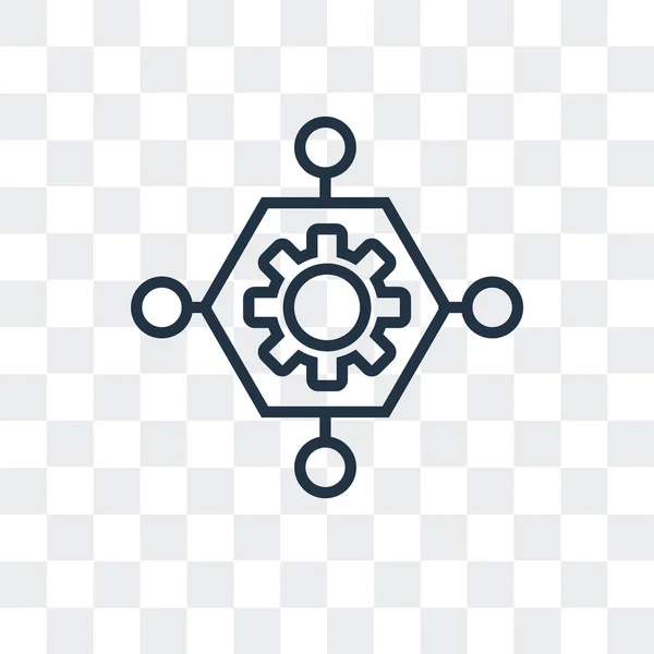 Habilidades icono vectorial aislado sobre fondo transparente, diseño del logotipo de Habilidades — Vector de stock