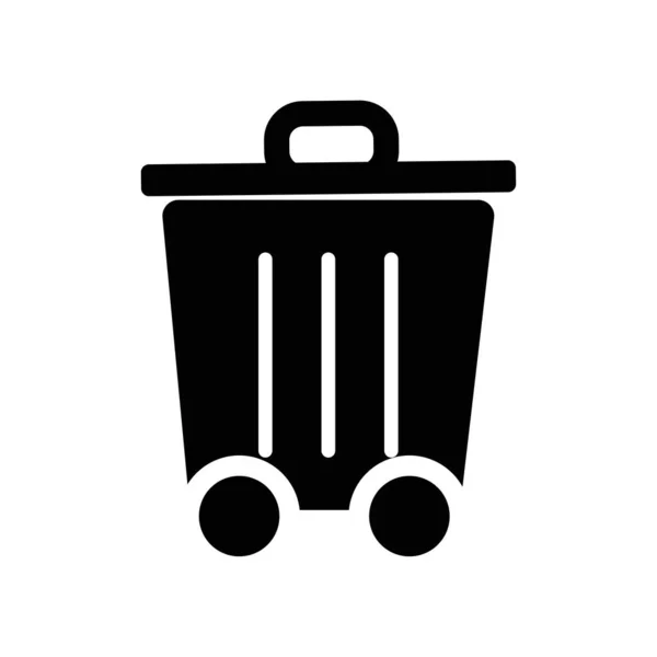 Trash Can icon vector isolated on white background, Trash Can si — Stock Vector