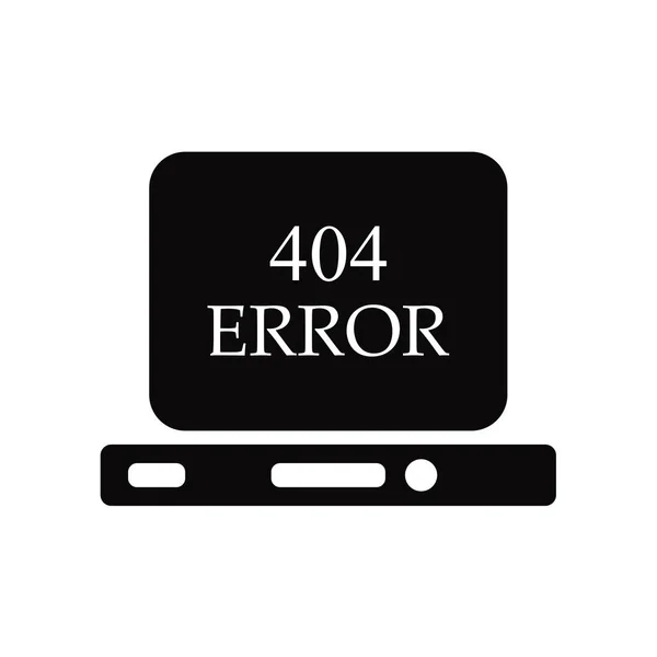 Beyaz arka plan üzerinde 404 hata sı izole 404 hatası simge vektör — Stok Vektör