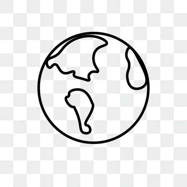Піктограма вектора Землі ізольована на прозорому фоні, дизайн логотипу Землі — стоковий вектор