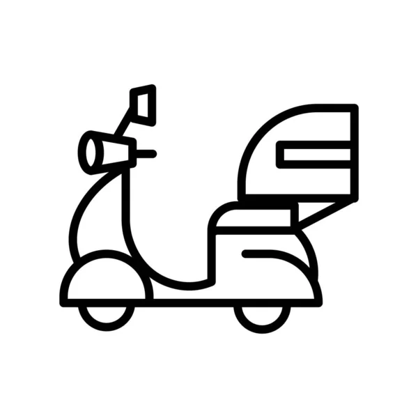 Vetor ícone de entrega isolado no fundo branco, sinal de entrega — Vetor de Stock