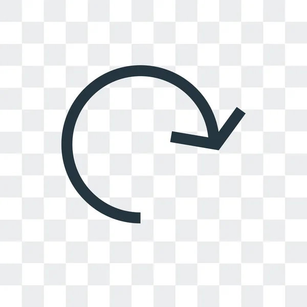 Vektor-Icon auf transparentem Hintergrund aktualisieren, aktualisieren — Stockvektor