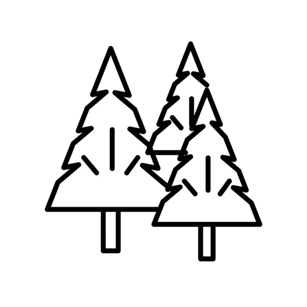 Forest pictogram vector geïsoleerd op een witte achtergrond, Forest teken, l — Stockvector