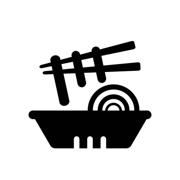 Nouilles icône vecteur isolé sur fond blanc, signe Nouilles  , — Image vectorielle
